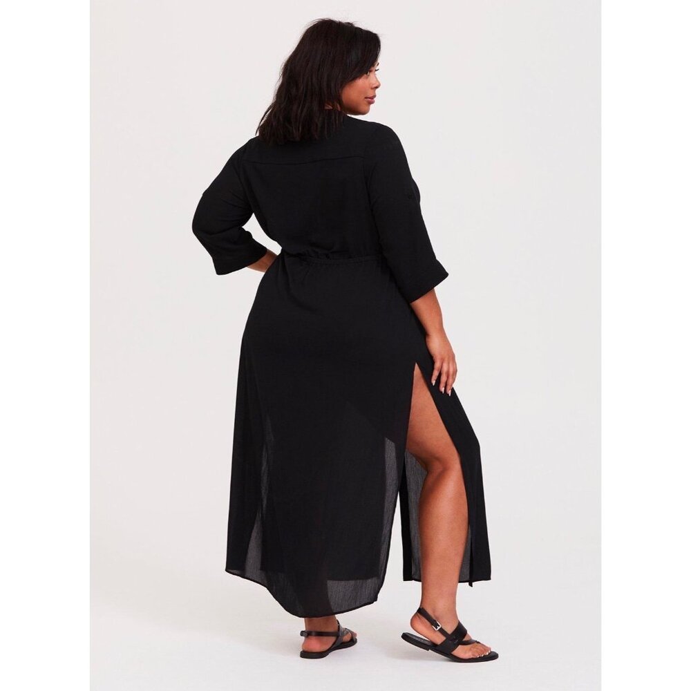 TORRID 3 Long Shirt Dress Coverup - Picture 2 of 6